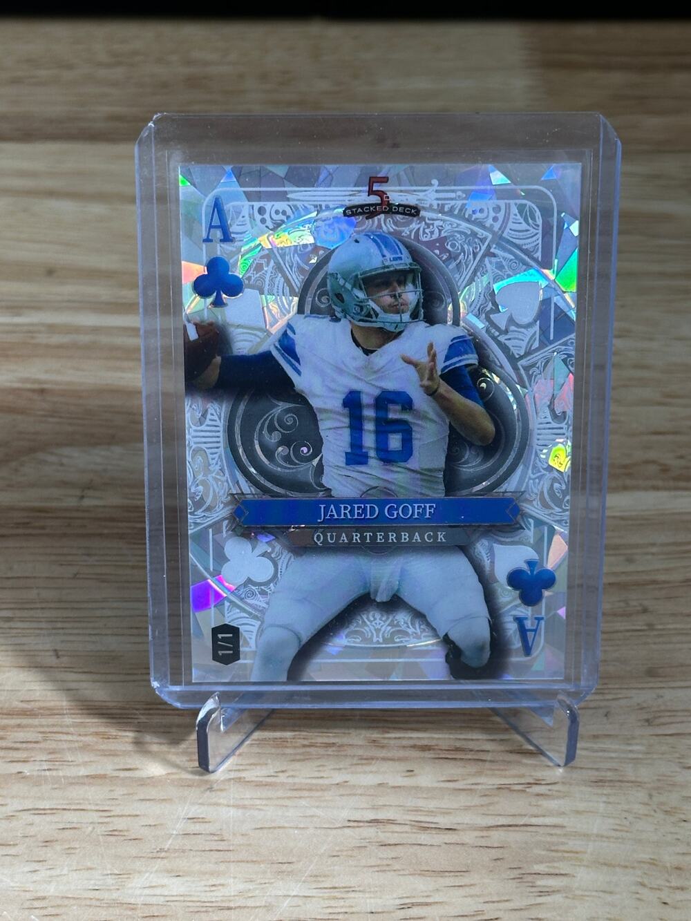 2024 Wild Card Stacked Deck Jared Goff 1 Of 1 - SDJC-JGN